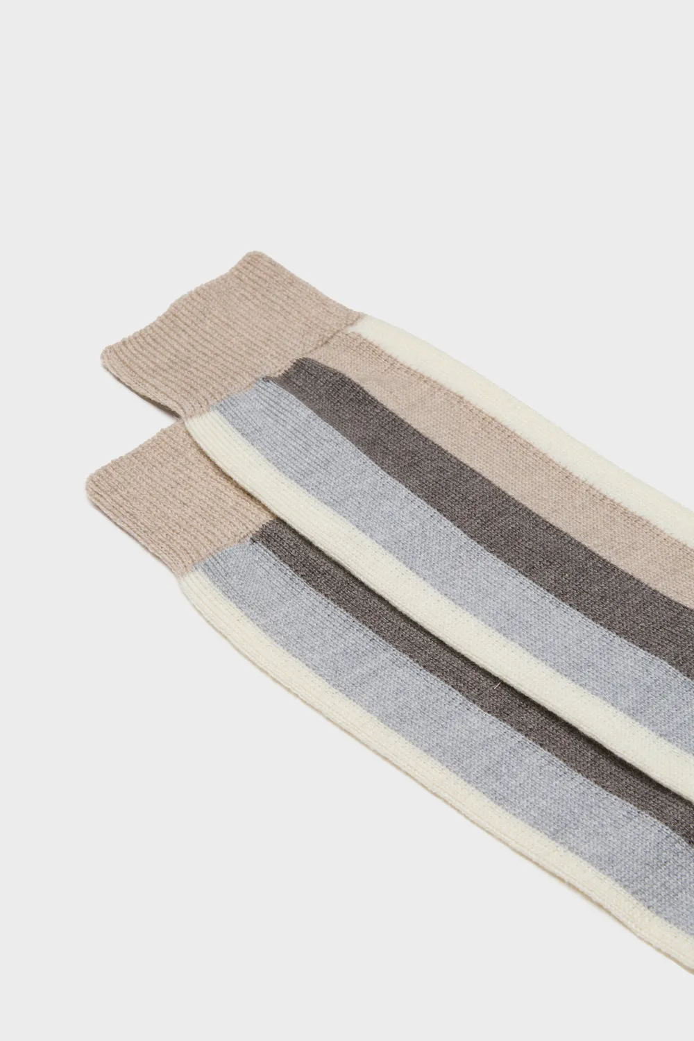 Bresciani Essentials Diego herresokker beige uld