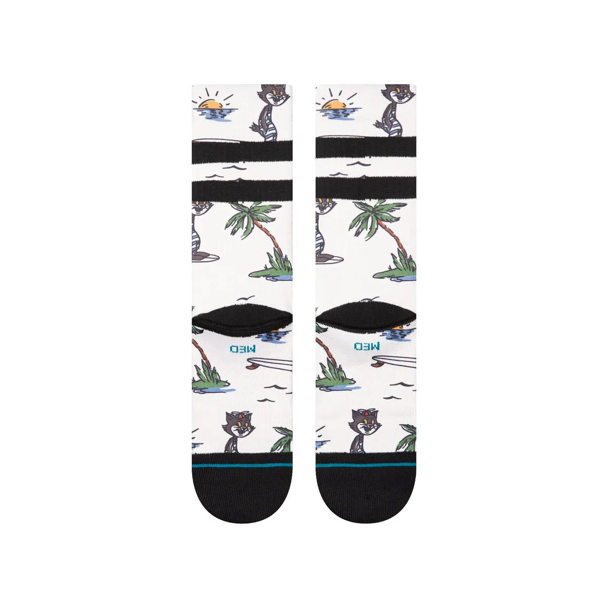 Stance Kool Katz Surf crew sokker Canvas medium pude